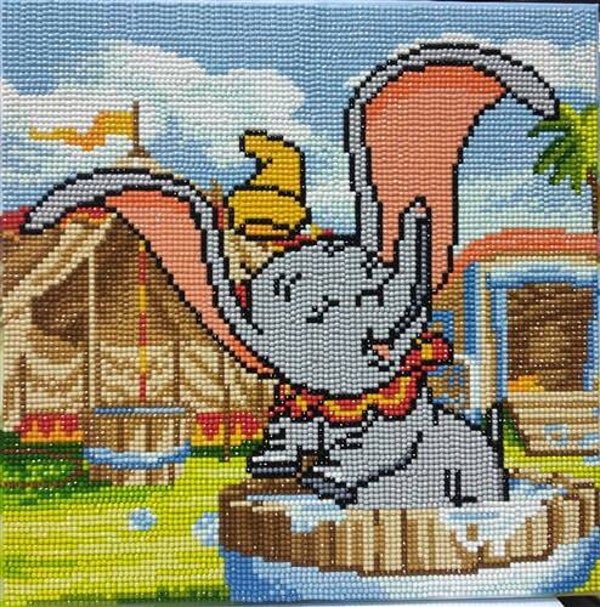 Crystal Art Kit ® Dumbo's Bath (30x30 cm/full) CAK-DNY712M