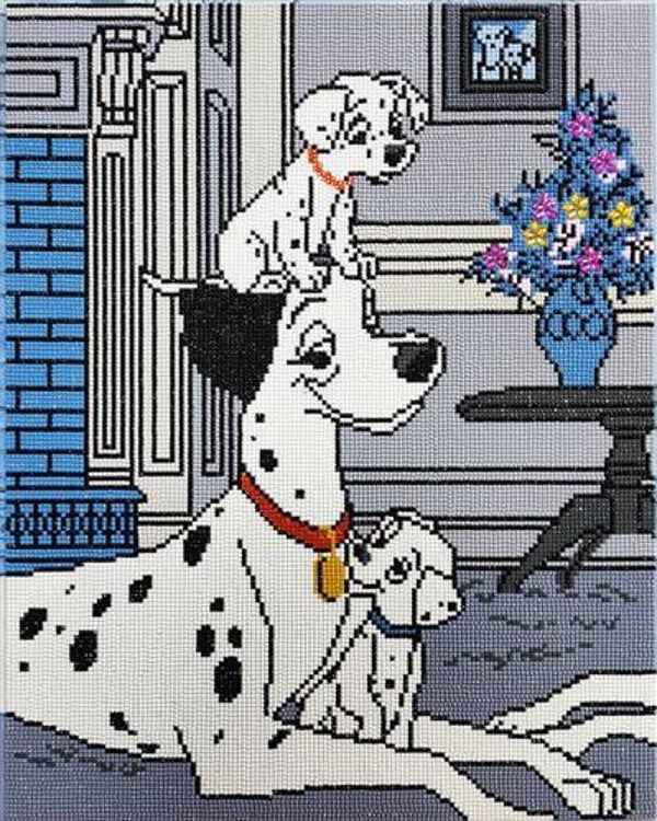 Crystal Art Kit ® 101 Dalmations: Pongo and Pups (40x50 cm/f