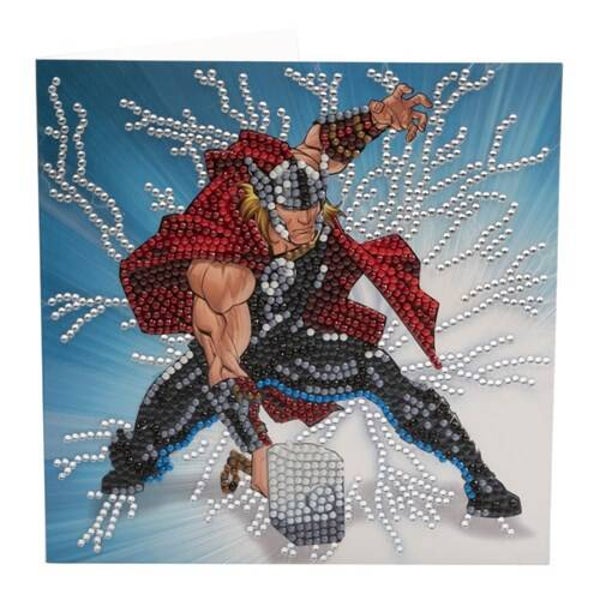 Crystal Card Kit® Marvel: Thor (18x18cm/partial)