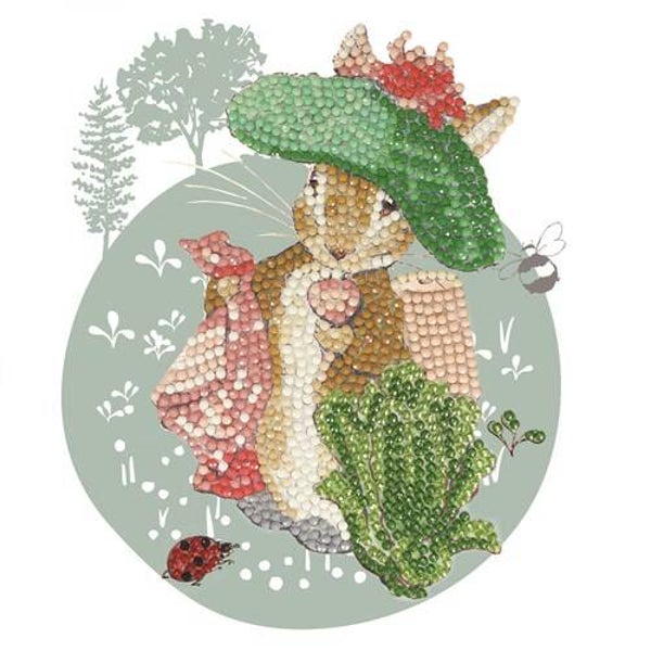 Crystal Card Kit ® Benjamin Bunny 18x18cm (partial) CCK-PRBT02
