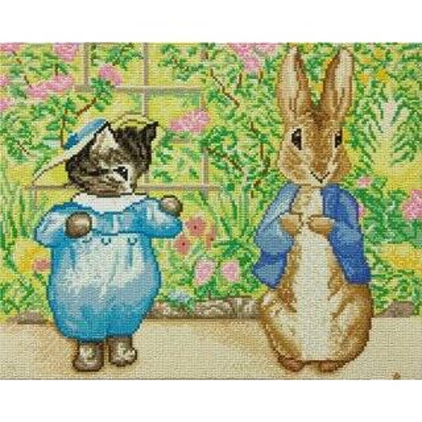 Crystal Art Kit ® Peter Rabbit and Tom Kitten (40x50 cm/full