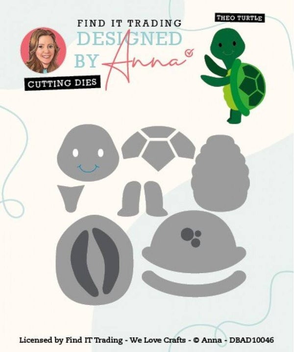 Designed By Anna - Mix And Match Cutting Dies - Theo Turtle