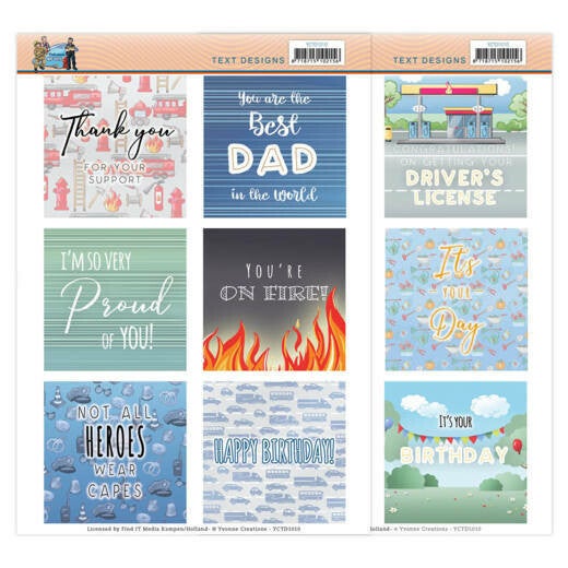 Text Designs - Yvonne Creations - Big Guys Professions (EN)