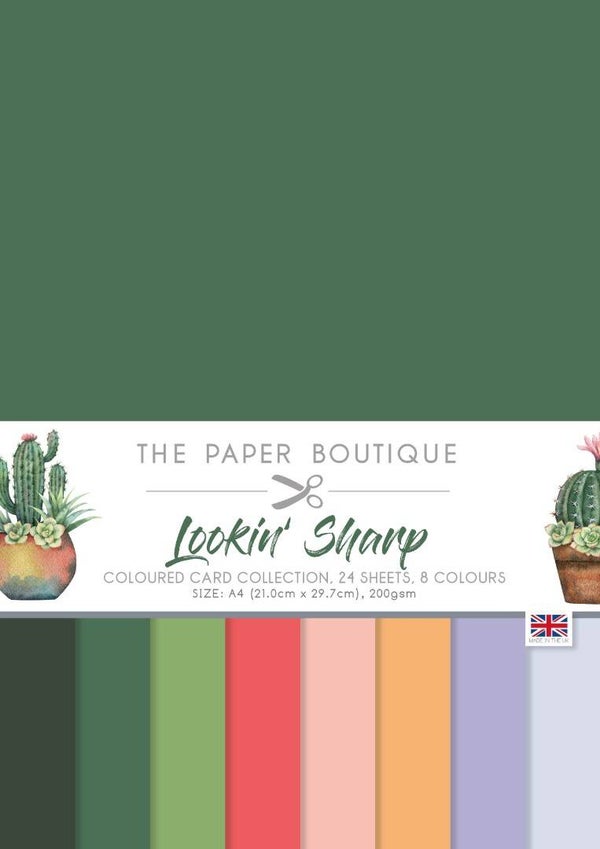 The Paper Boutique Lookin' Sharp Colour Card Collection