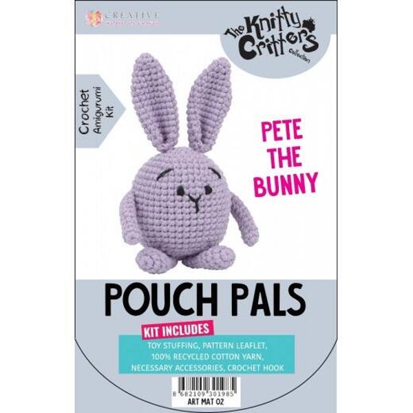 Knitty Critters Pouch Pals - Pete The Bunny