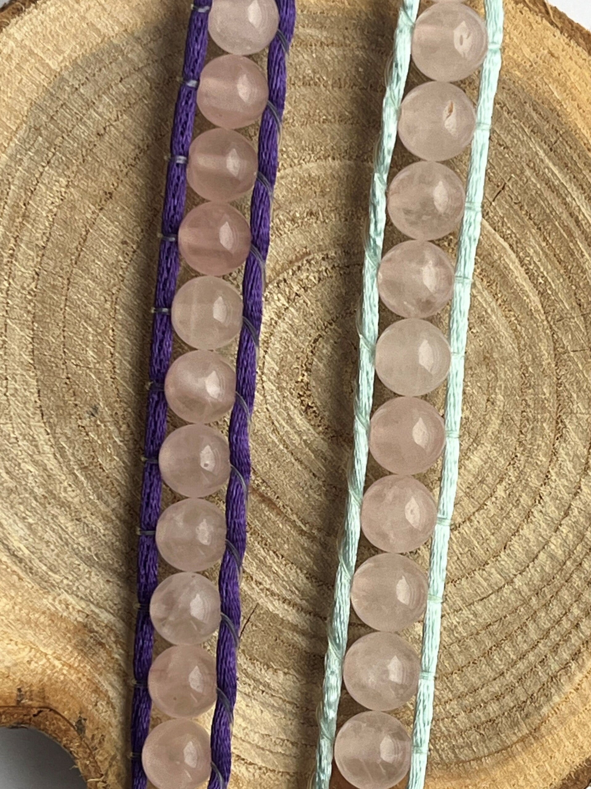 Rosenquarz- Kinderarmband