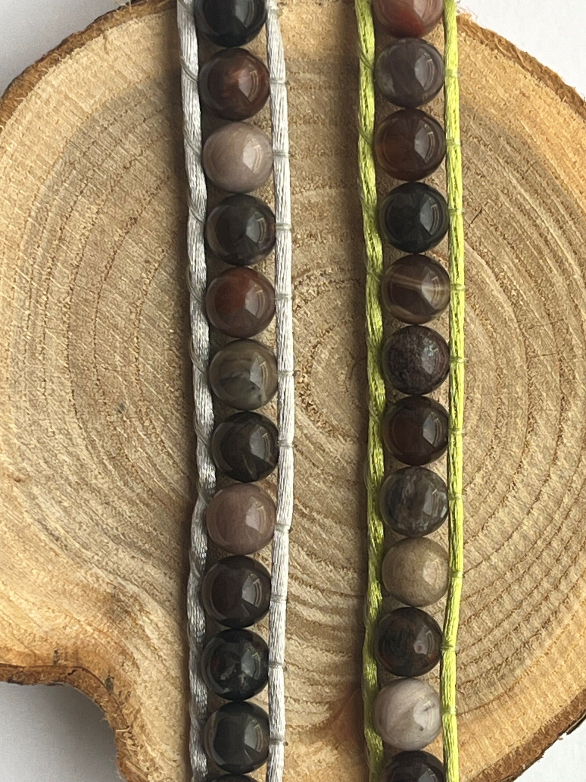 versteinertes Holz - Kinderarmband
