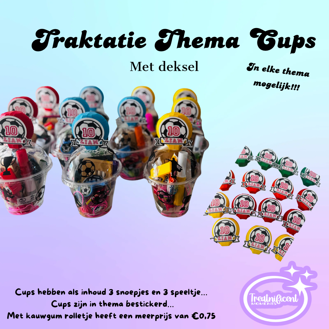 Traktatie Thema Cups
