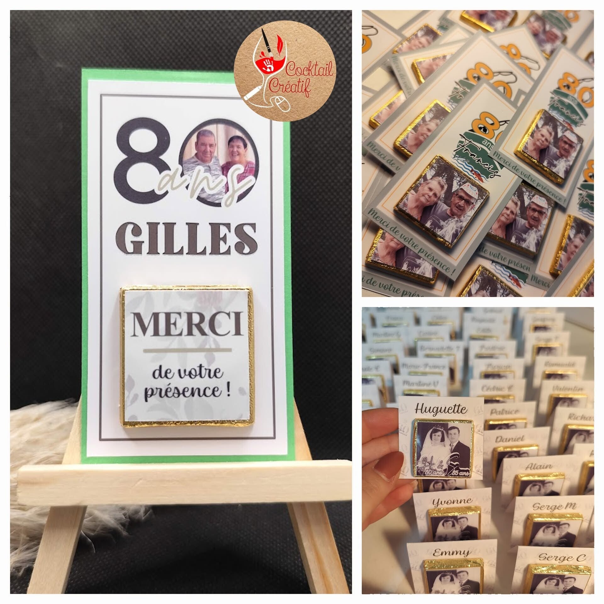 Chocolats personnalisés