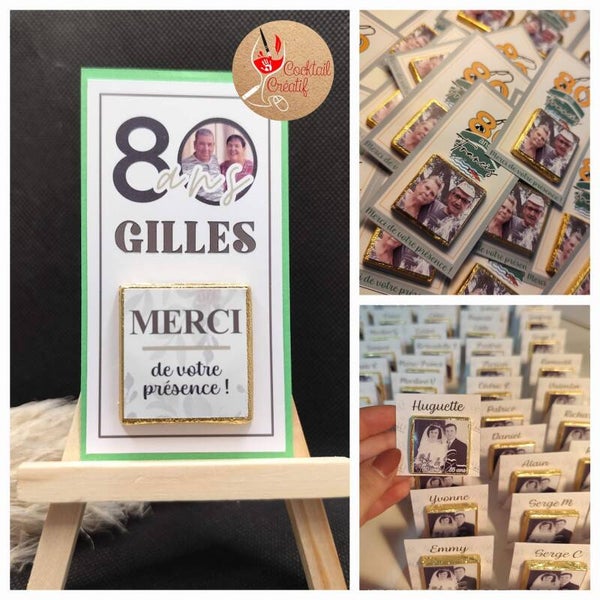 Chocolats personnalisés