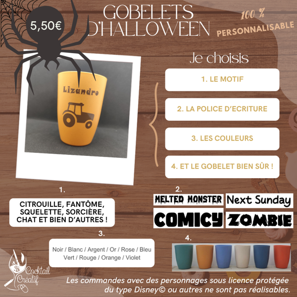 Gobelets d'Halloween