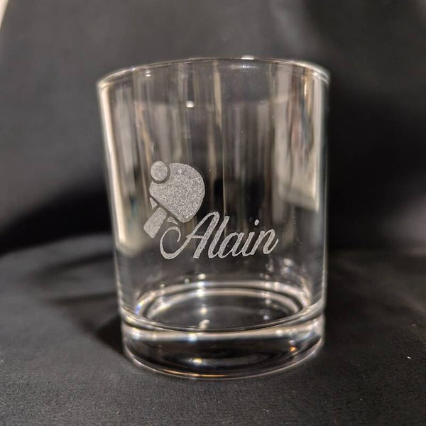 Verres gravés à la main