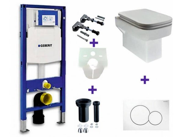 Geberit UP-320 + Carré OnePack + Sigma 01 wit