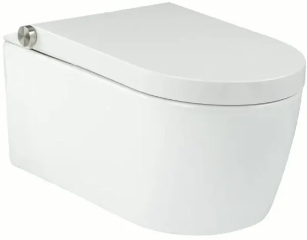 Solar Plus douchewc, wandcloset, Vuilafstotend, afstandsbediening, Geurafzuiging, ladywash, nachtverlichting, instelbare föhn, wit