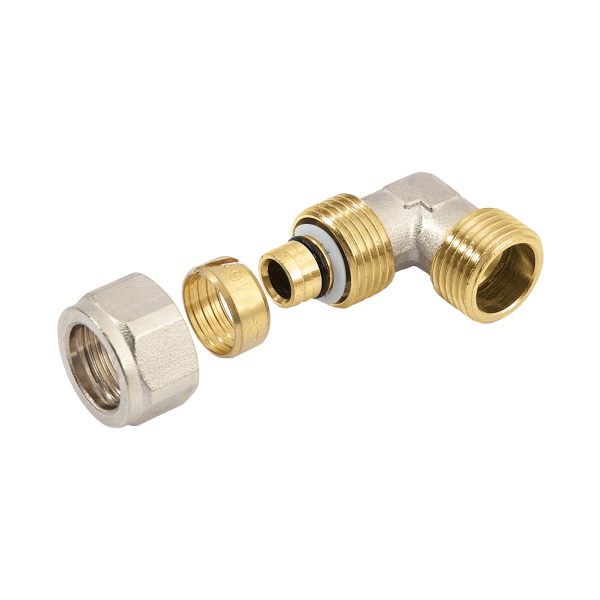 Bonfix - Alu-Knelfitting - Kniekoppeling - bu. dr. x alu-knel - 1/2” x 18mm
