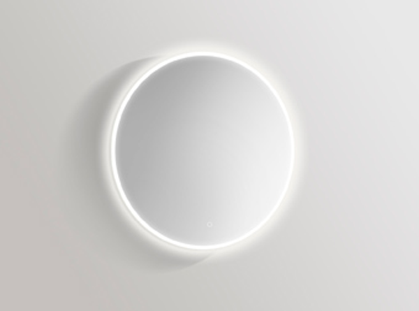 Detremmerie No Limit spiegel rond op aluminium kader m. cirkelvormige LED verl. m. schakelaar  Delen Ø60x5cm | 75P060RLR