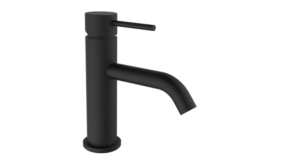 Plieger Napoli 1-gats wastafelkraan z. waste m. vaste uitloop  Delen cold start | mat zwart