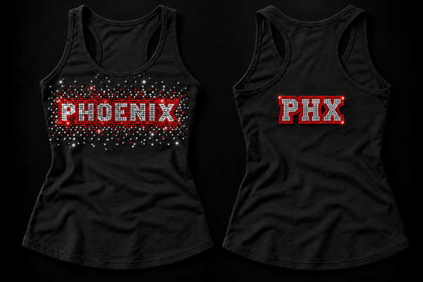 RHINESTONE TANK TOP PHOENIX