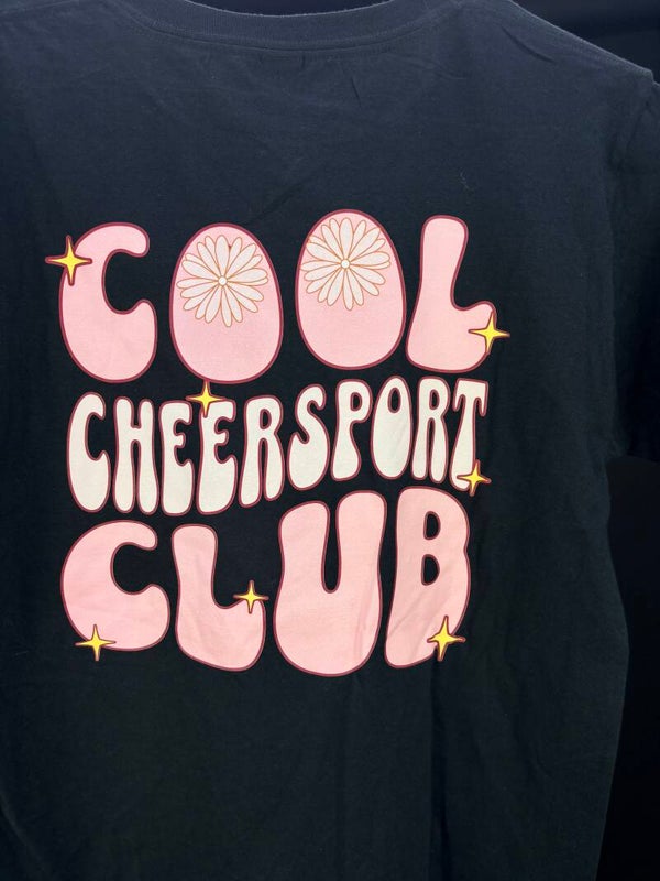 T-Shirt "Cool Cheersport Club" Schwarz