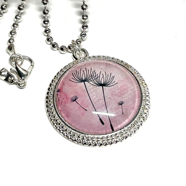 Halskette Silber Pusteblume