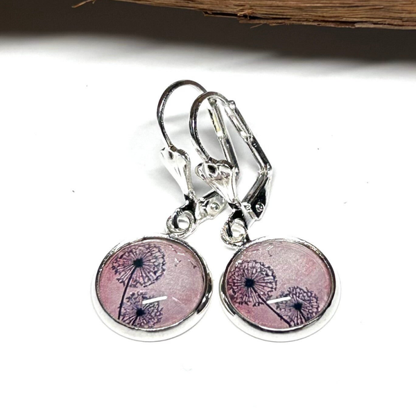 12mm Silber Ohrringe Pusteblume