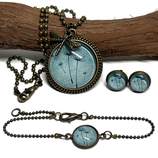 Schmuckset Bronze Pusteblume