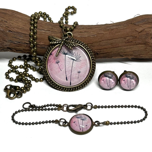 Schmuckset Bronze Pusteblume