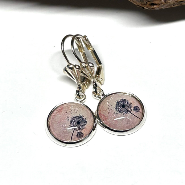 12mm Silber Ohrringe Pusteblume