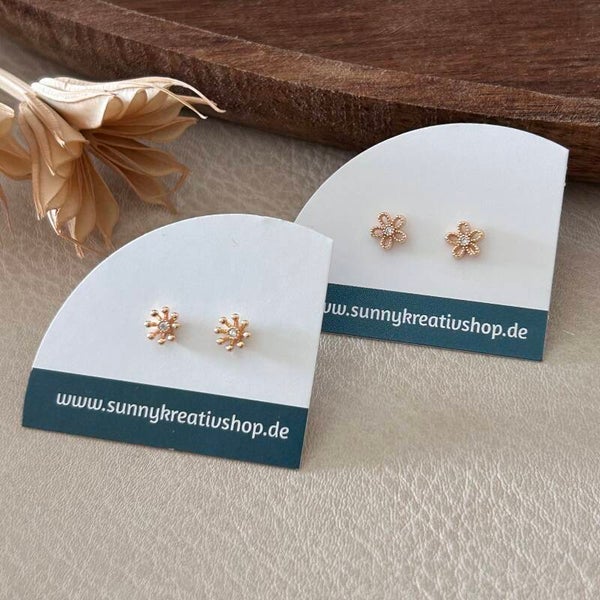 Ohrstecker minimalistisch Gold