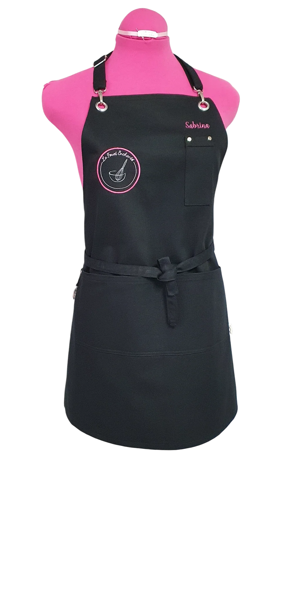 Tablier "Oeillets & mousqueton"