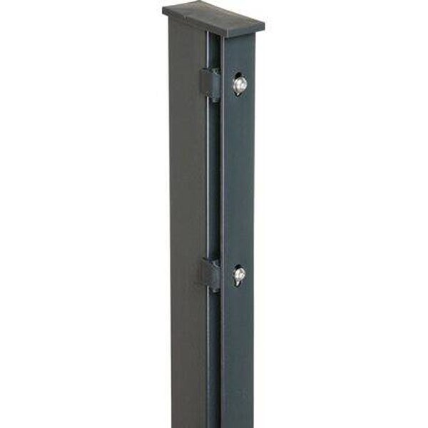 Zaunpfosten mit Abdeckleiste 60 x 40 x 2600 mm Anthrazit