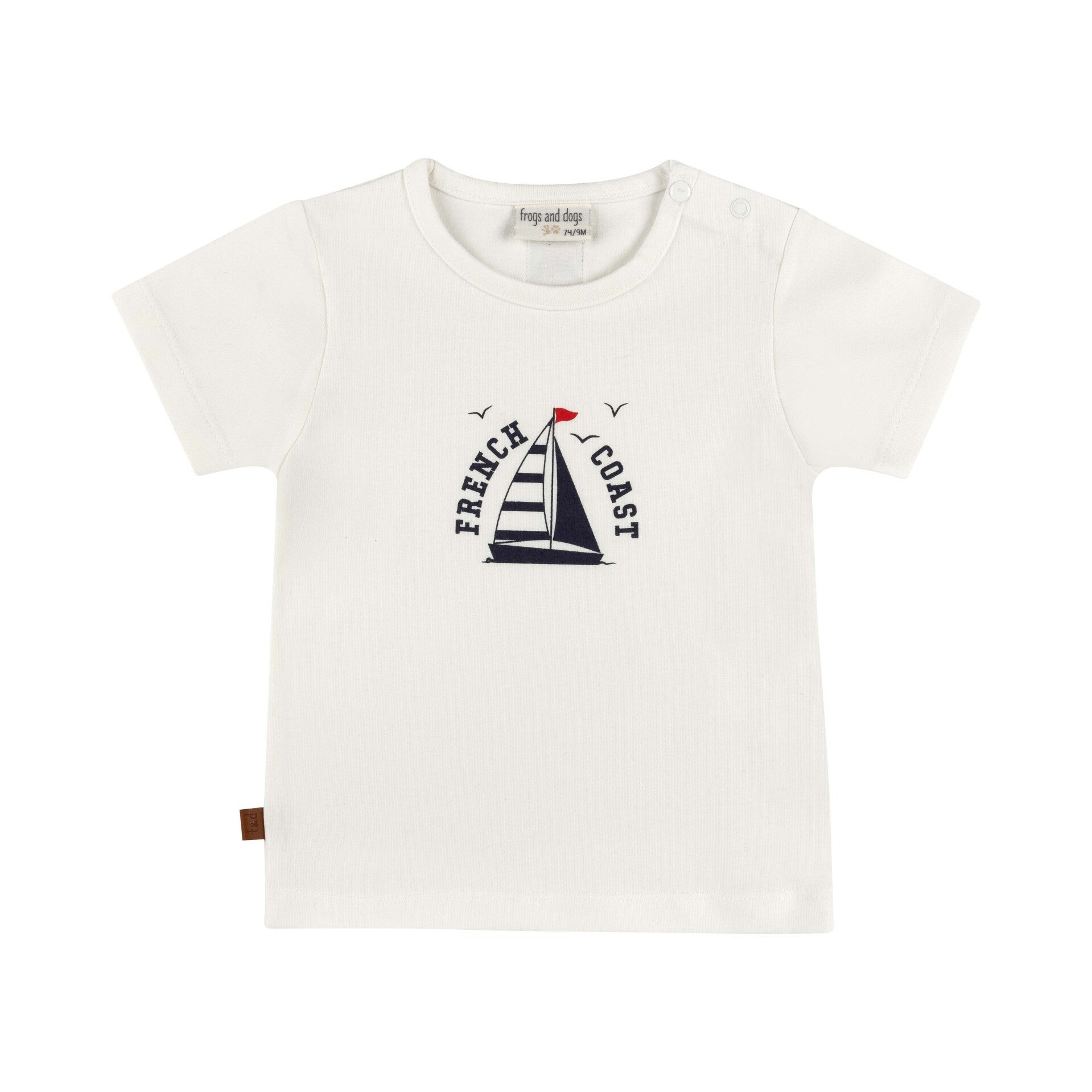 frogs and dogs T-shirt sail boat