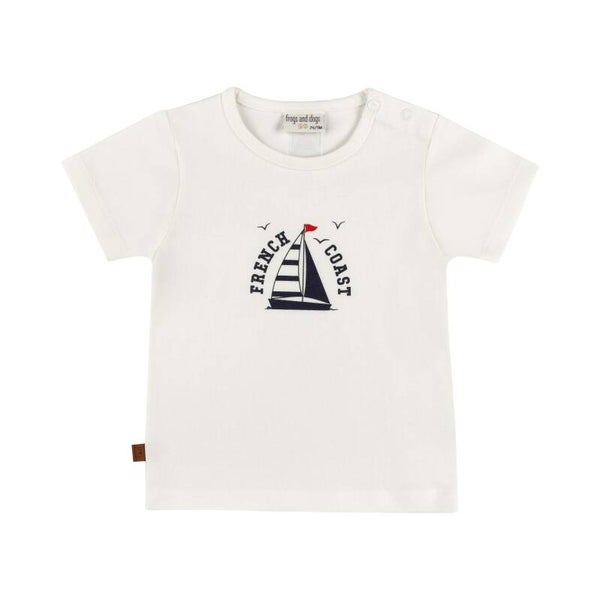 frogs and dogs T-shirt sail boat