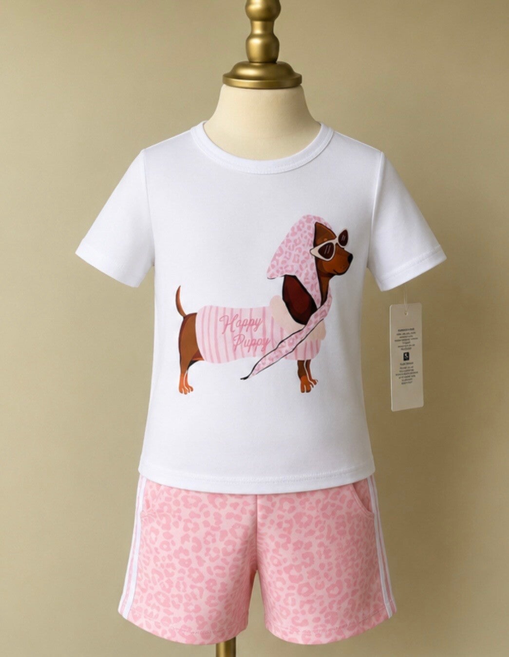 set hondje roze