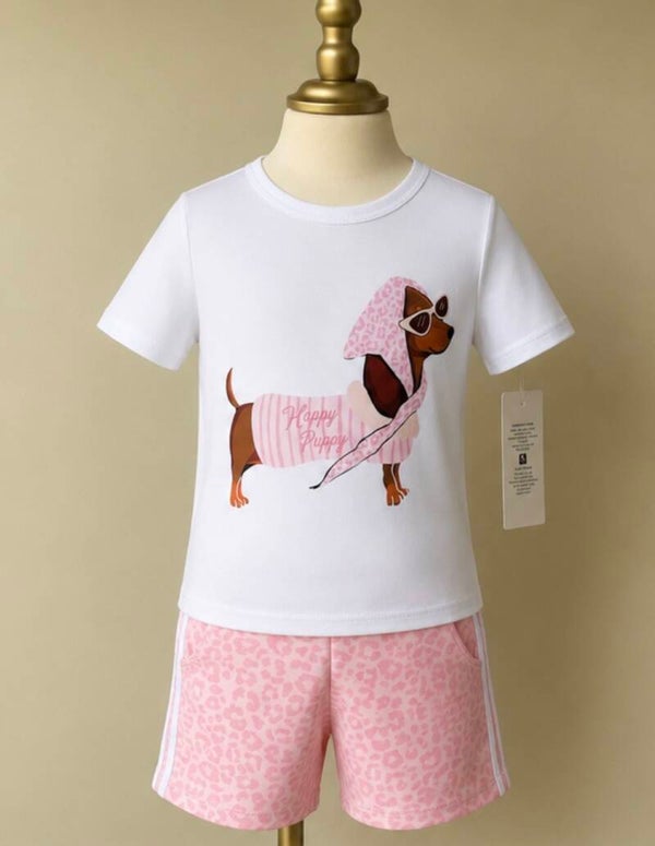 set hondje roze