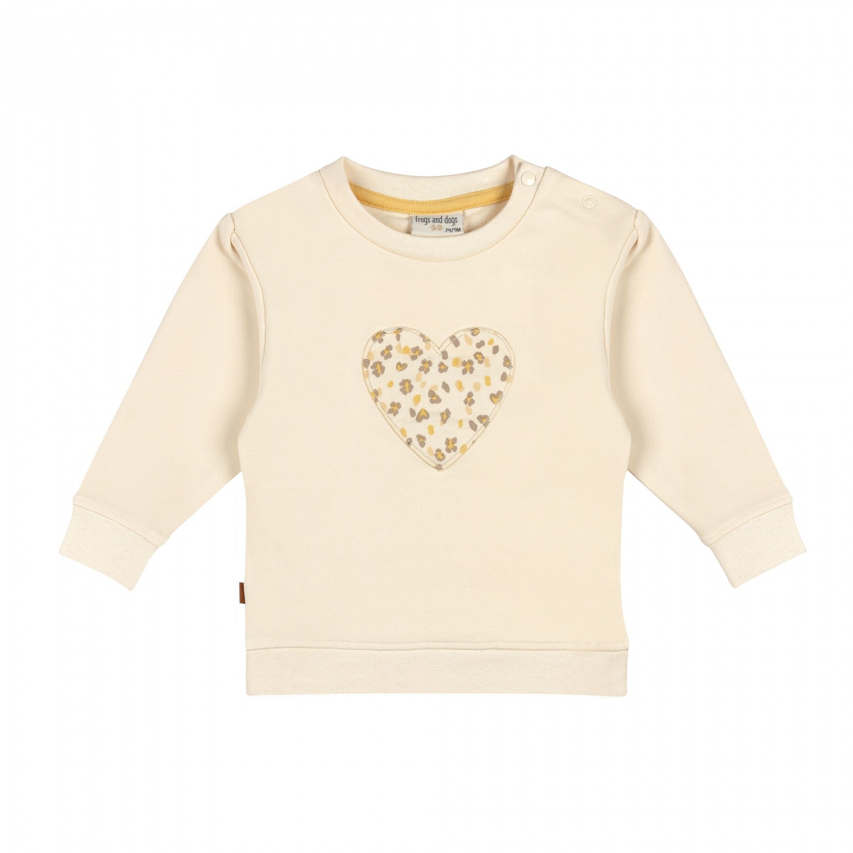 leopard hart trui