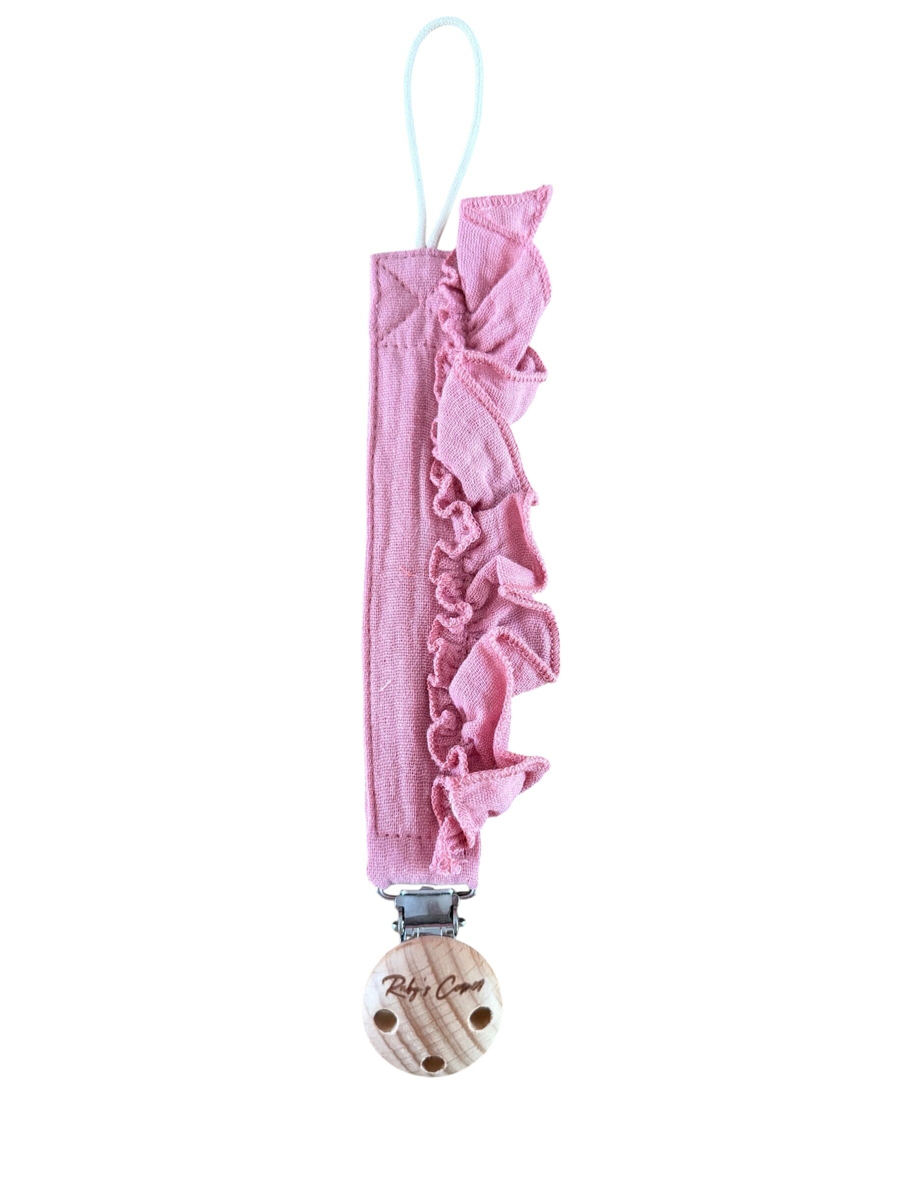 speenkoord ruffle roze