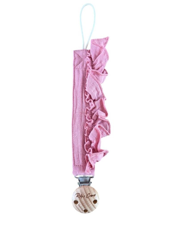 speenkoord ruffle roze