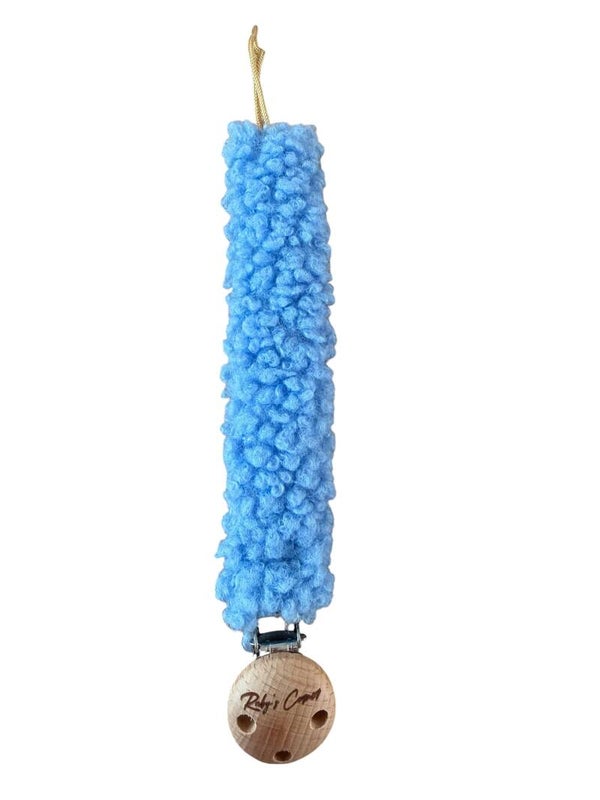 speenkoord teddy blauw