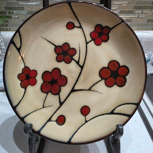 Pfaltzgraff Studio ASTER Ceramic Salad Plates Set of 4 - Floral Design