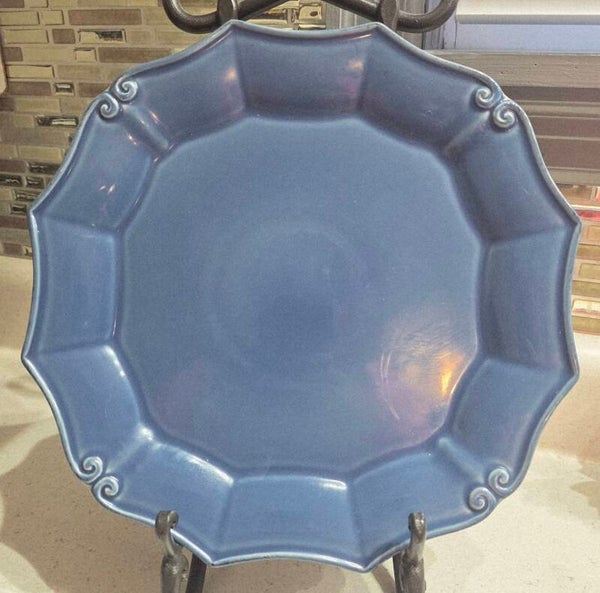 Casafina VINTAGE PORT Denim Blue Square Dinner Plate VP103-DNM