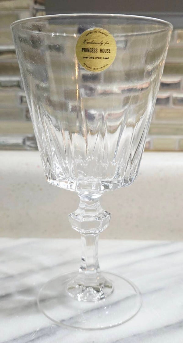 Princess House Esprit Crystal Water Goblet by Cristal D'Arques-New