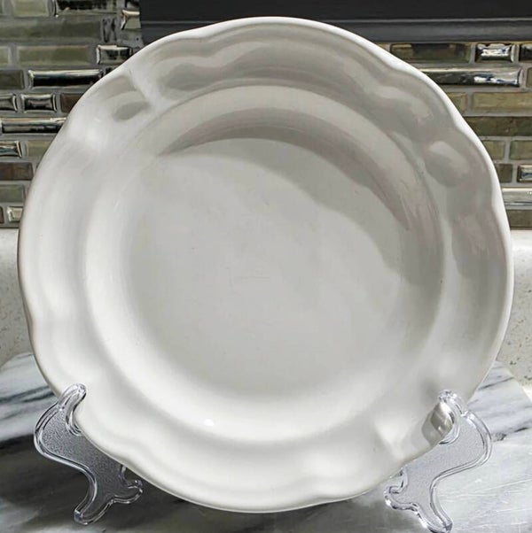 Pfaltzgraff Gazebo White Stoneware Salad Plates-Set of 4