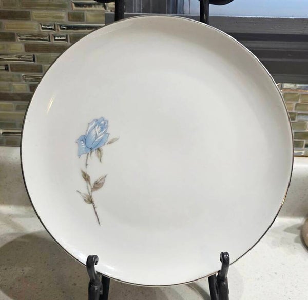 Vintage Wyndham Fine China Princess 10.5 Platinum Rim Dinner Plates-Set of 3