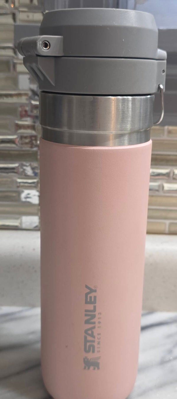 Stanley Quick Flip Go 24oz Insulated Stainless Steel Pink Blush Water Bottle