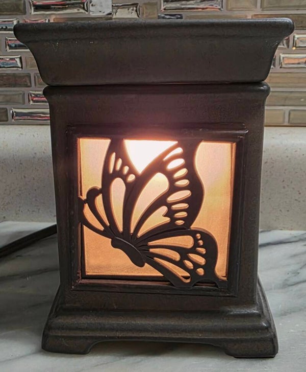 Scentsy Gallery Collection Electric Wax Warmer Monarch Butterfly Magnetic Plate