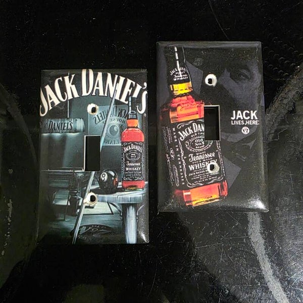 Jack Daniel's Single-Toggle Light Switch Plates Set of 2