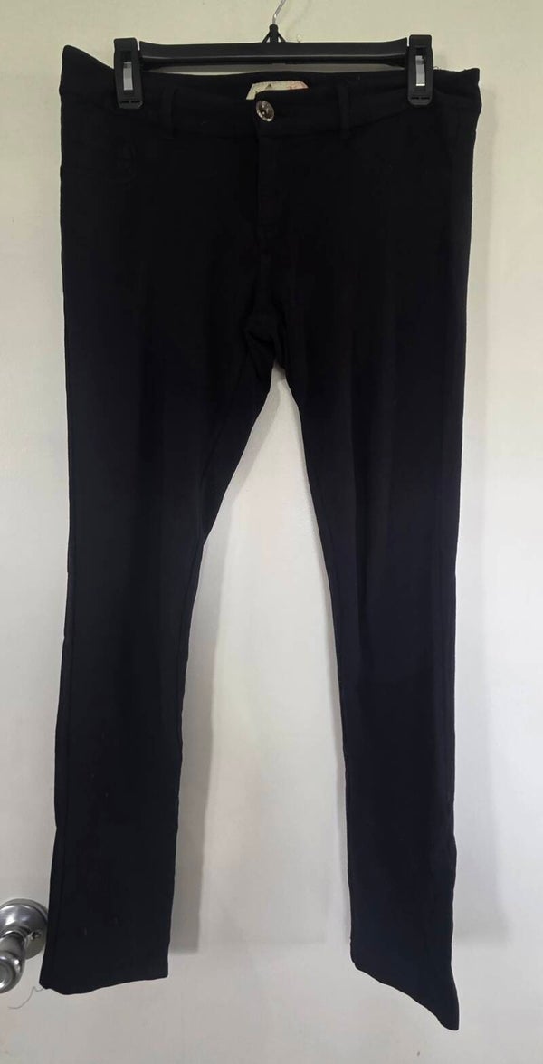 Women's Boom Boom Jeans Black Stretch Skinny Slim Fit Dress Pants Size 9 Juniors