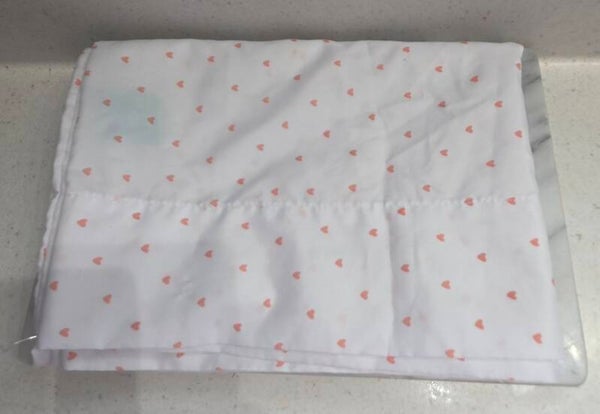 Pillowfort Pink/White Micro Hearts Standard OEKO-TEX Microfiber Pillowcase