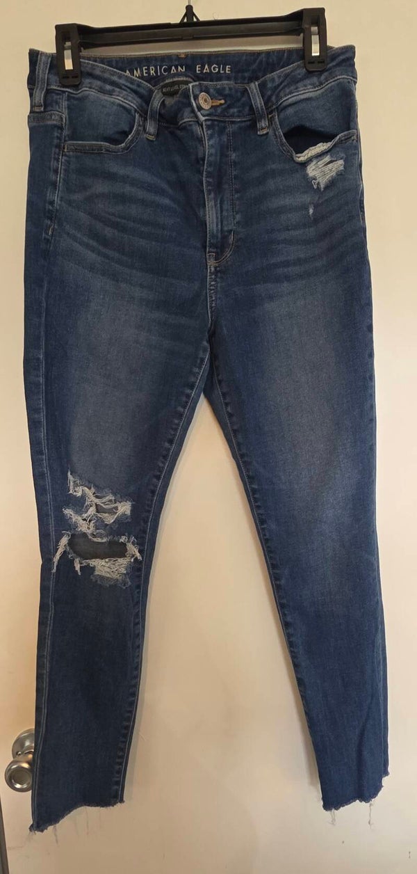 American Eagle Women's Next Level Stretch High Rise Crop Jegging-12Reg